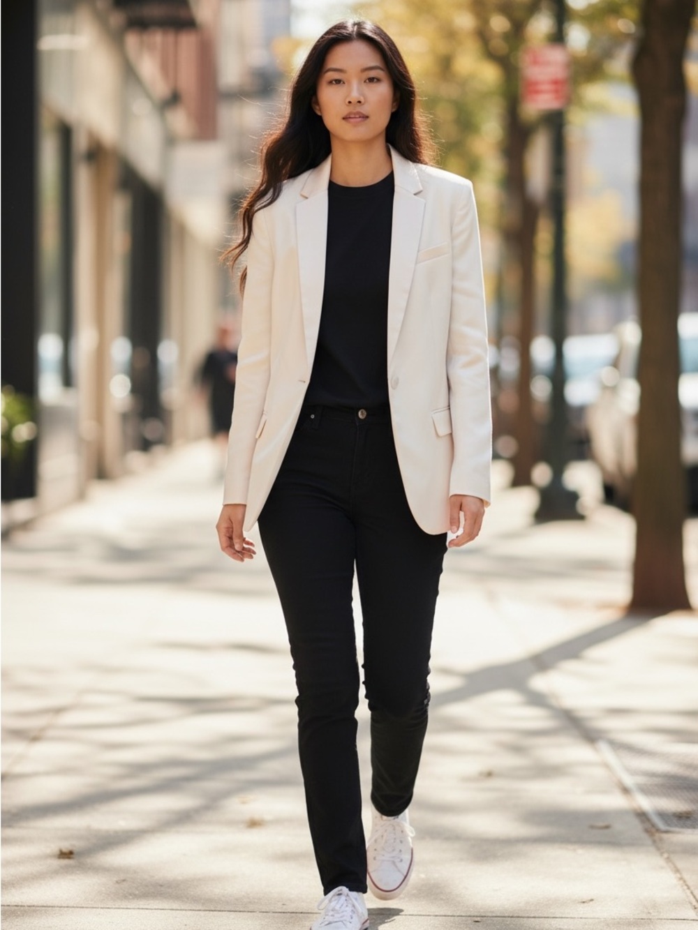 Theory ivory classic “crepe” Tailored Blazer size 12minimalist